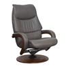 Fauteuil inclinable motorisé pivotant Q14 en cuir (50014-02-BRONCO-CARBON) image 5