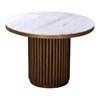 Round Tower Dining Table with Marble Top and Pedestal Base (JD-1034-51) image 2