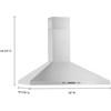 36-inch Chimney Wall Hood (WVW93UC6LS) image 7