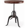 Round Sparrow Adjustable Height Dining Table with Pedestal Base (SP300RT) image 2