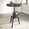 Round Sparrow Adjustable Height Dining Table with Pedestal Base (SP300RT) image 3