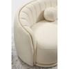 Linda Stationary Fabric Loveseat (Linda Loveseat - Ivory) image 2
