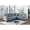 Logan Fabric Sectional (Logan - Grey Velvet) image 1