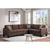 Logan Fabric Sectional (Logan - Brown) image 1