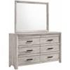 Ellen 6-Drawer Dresser with Mirror (EL700DRMR) image 1