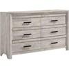 Ellen 6-Drawer Dresser with Mirror (EL700DRMR) image 5