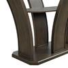 Dapper Counter Height Dining Table with Glass Top and Pedestal Base (DPR500CDTB) image 6