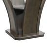 Round Dapper Dining Table with Glass Top and Pedestal Base (DPR500RDTTB) image 5