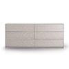 Absolute 6-Drawer Dresser (Absolute 6 Drawer Double Dresser - Mushroom and Mushroom Glass) image 1