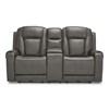 Card Player Power Reclining Leather Look Loveseat (1180818) image 2