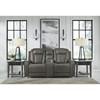 Card Player Power Reclining Leather Look Loveseat (1180818) image 5