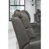 Card Player Power Reclining Leather Look Loveseat (1180818) image 7