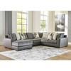 Larkstone Fabric and Leather Look 4 pc Sectional (1740216/1740234/1740277/1740256) image 2