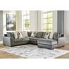 Larkstone Fabric and Leather Look 4 pc Sectional (1740255/1740277/1740234/1740217) image 2