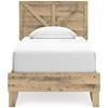 Larstin EB2712B1 Twin Crossbuck Panel Platform Bed image 2