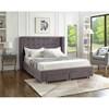 King Upholstered Platform Bed with Storage (IF 5320 - 78) image 1