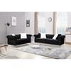 Manchester Stationary Fabric Sofa (Manchester Sofa - Black) image 2