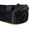 Allita Stationary Fabric Loveseat (Allita Oversized Loveseat - Black) image 2