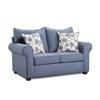 Stationary Loveseat (4000 Loveseat - Indigo) image 1
