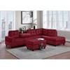 24Heights Fabric 2 pc Sectional (24Heights - Red Velvet) image 1