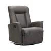 Fauteuil inclinable motorisé pivotant berçant en cuir (L0812-MEC-SG-POWP) image 1