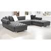 XL London Fabric 3 pc Sectional (XL London - Grey) image 2