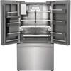36-inch, 22.6 cu.ft. Counter-Depth French 3-Door Refrigerator with External Water and Ice Dispensing System (ERFC2393AS) image 5