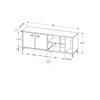Flat Panel TV Stand with Cable Management (I 2831) image 5