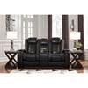 Party Time Power Reclining Leather Look Loveseat with Console (3700318C) image 4