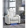 Party Time Power Leather Look Recliner (3700413C) image 10