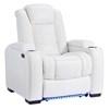 Party Time Power Leather Look Recliner (3700413C) image 2