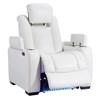 Party Time Power Leather Look Recliner (3700413C) image 6
