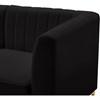 Alina Stationary Fabric Chair (604Black-Armless) image 9
