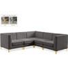 Alina Fabric 5 pc Sectional (604Grey-Sec5C) image 1