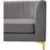 Alina Fabric 5 pc Sectional (604Grey-Sec5C) image 14
