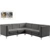 Alina Fabric 5 pc Sectional (604Grey-Sec5C) image 2