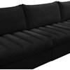 Jacob Fabric 5 pc Sectional (649Black-Sec5C) image 11