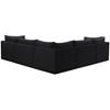 Jacob Fabric 5 pc Sectional (649Black-Sec5C) image 3