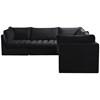 Jacob Fabric 5 pc Sectional (649Black-Sec5C) image 5