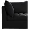 Jacob Fabric 5 pc Sectional (649Black-Sec5C) image 7