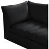 Jacob Fabric 5 pc Sectional (649Black-Sec5C) image 8