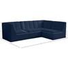 Relax Fabric 4 pc Sectional (650Navy-Sec4A) image 15