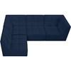 Relax Fabric 4 pc Sectional (650Navy-Sec4A) image 8