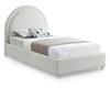Milo Twin Upholstered Panel Bed (MiloCream-T) image 1