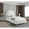 Milo Twin Upholstered Panel Bed (MiloCream-T) image 2