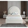 Milo Twin Upholstered Panel Bed (MiloCream-T) image 4