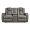Mancin Reclining Leather Look Loveseat (2970294) image 3
