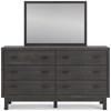 Toretto 6-Drawer Dresser with Mirror (B1388-231/B1388-36) image 2