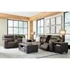 Game Plan Power Reclining Leather Loveseat (U1520518) image 9