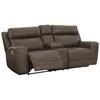 Roman Power Reclining Leather Match Loveseat (U2540118) image 2